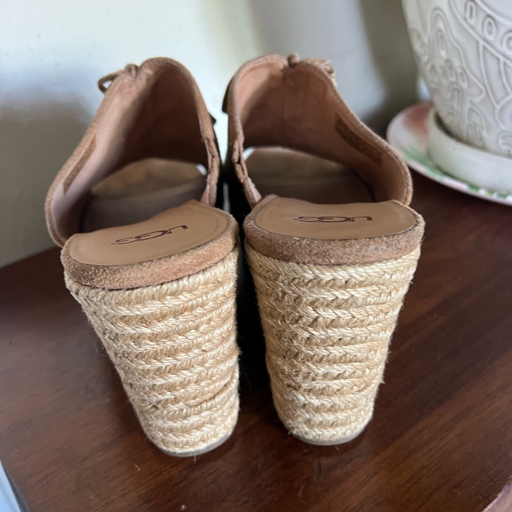 UGG Women's Brown Suede Slide Sandals - Picture 3 of 11